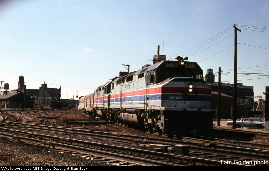 Amtrak SDP40Fs in Chicago